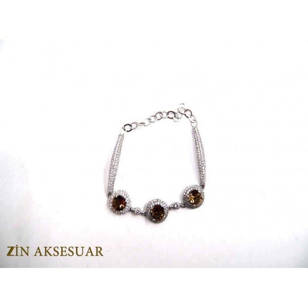  925s Silver Bracelet with Zultanit Stone